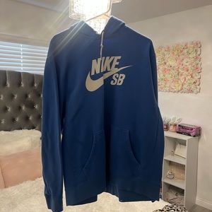 A Nike blue male hoodie